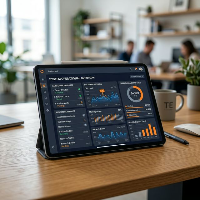 SaaS Dashboard en Tablet